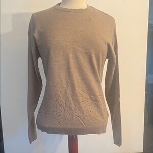Renuar Light Brown Crew Neck Sweater